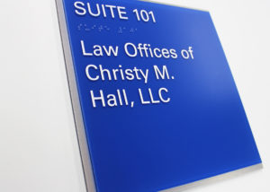 Law Offices of Christy Hall Sign