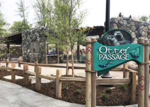 zoo otter passage custom sign