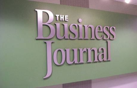 The Business Journal Dimensional Lettering Sign