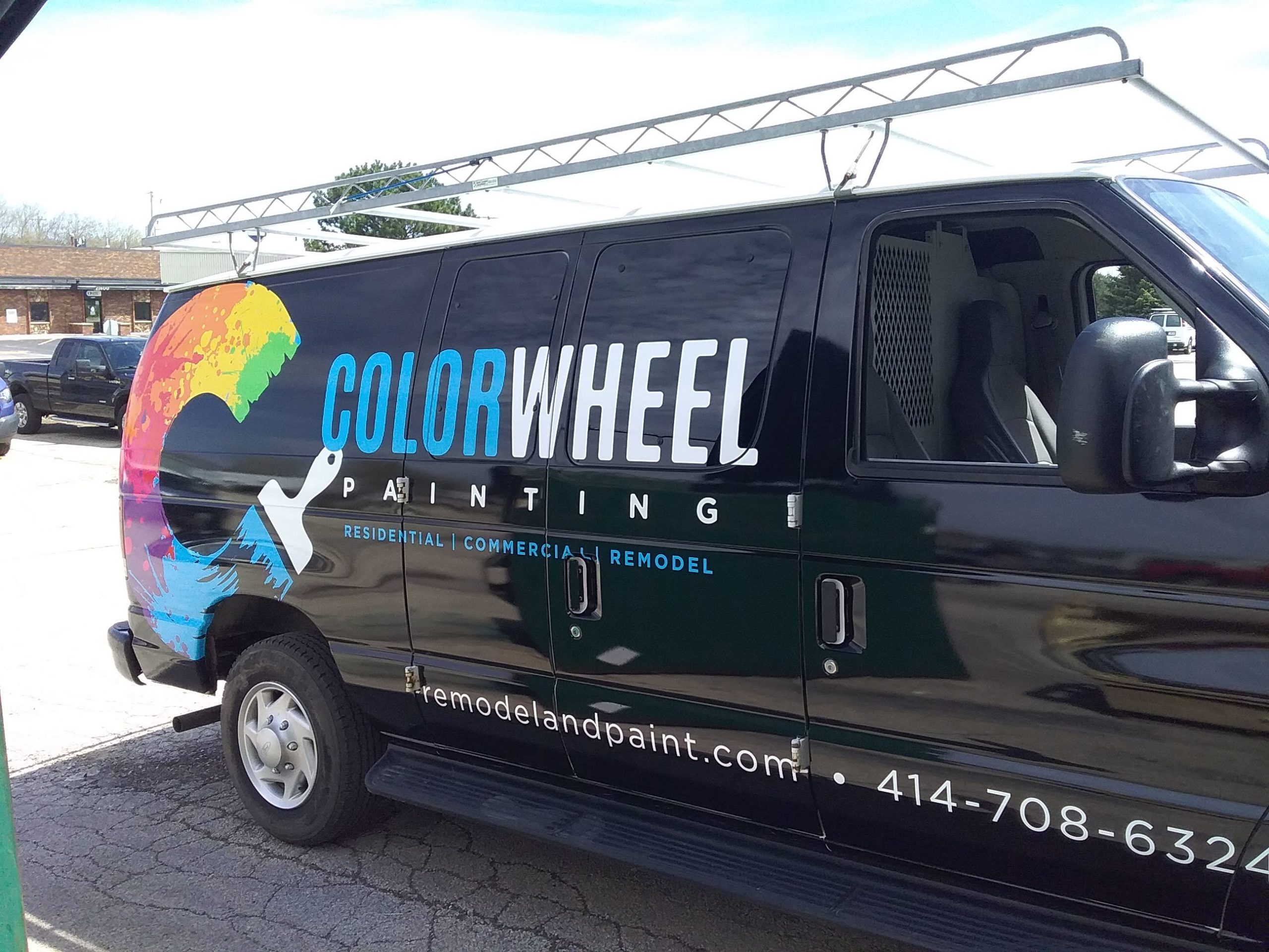 color wheel painting car wrap