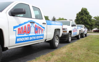 mad city windows bath and roofing truck wraps