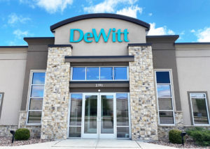 DeWitt business sign