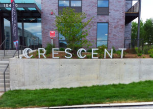 crescent apartment building signage