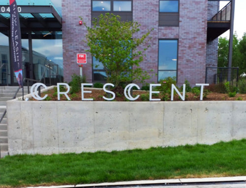 Crescent Apartments Edge Lit Letters