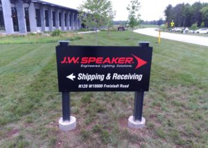 jw speaker building sign
