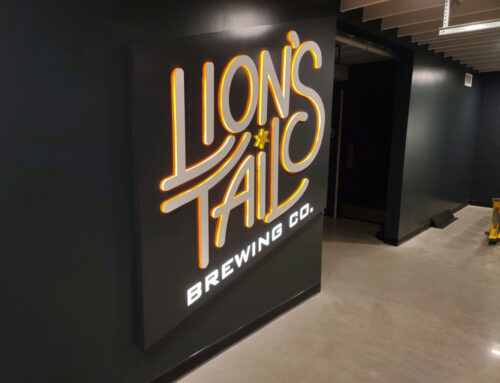 Lions Tail Brewing Interior Cabinet