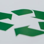 Green recycle icon.