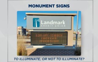 Monument Signs - Deciding Between Illuminated and Non-Illuminated Monument Signs