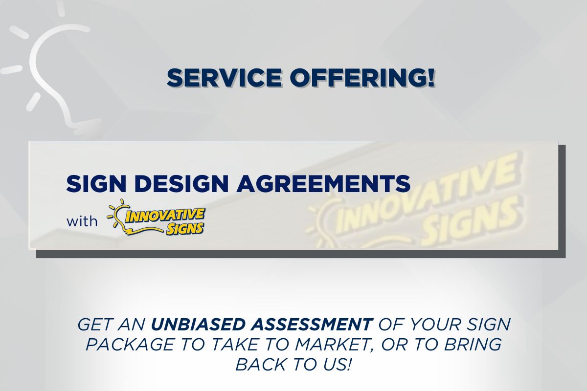 Service Offering: Sign Design Agreements from Innovative Signs