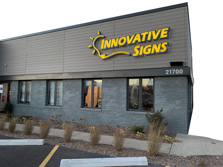 Exterior view of Innovative Signs location.