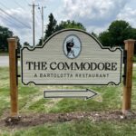 Outdoor dimensional lettering sign for a restaurant.