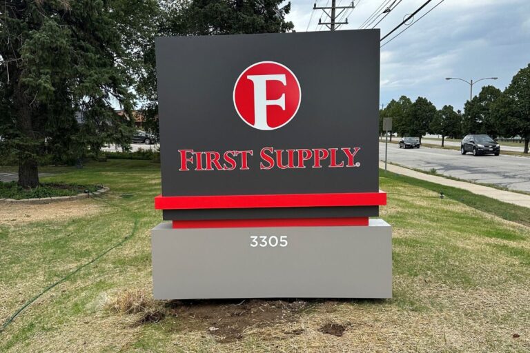 Monument Sign for First Supply