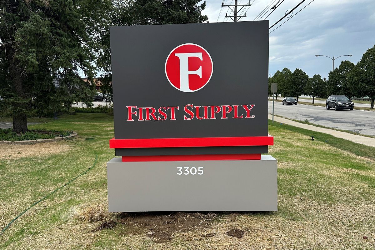 Monument Sign for First Supply