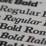 Different font types.