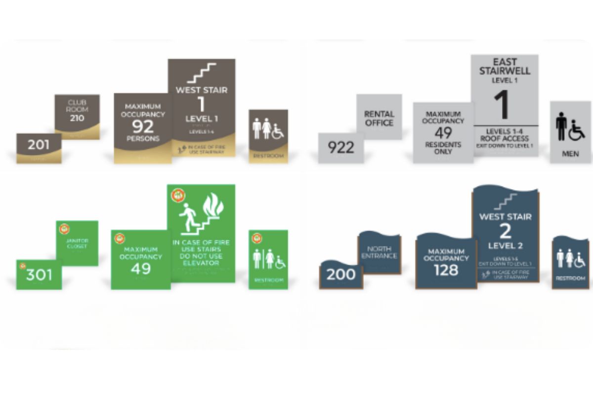 Samples of ADA signage
