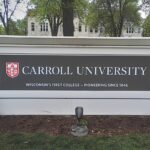 Monument sign for Carroll University