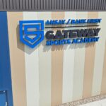 Channel Letter Signs fixed on the side of a building